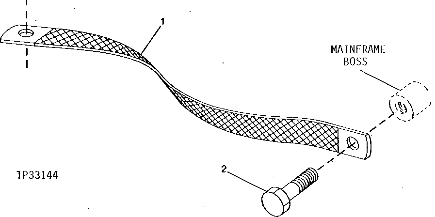 Схема запчастей John Deere 90ELC - 148 - CAB GROUND STRAP 1674 Wiring Harness And Switches