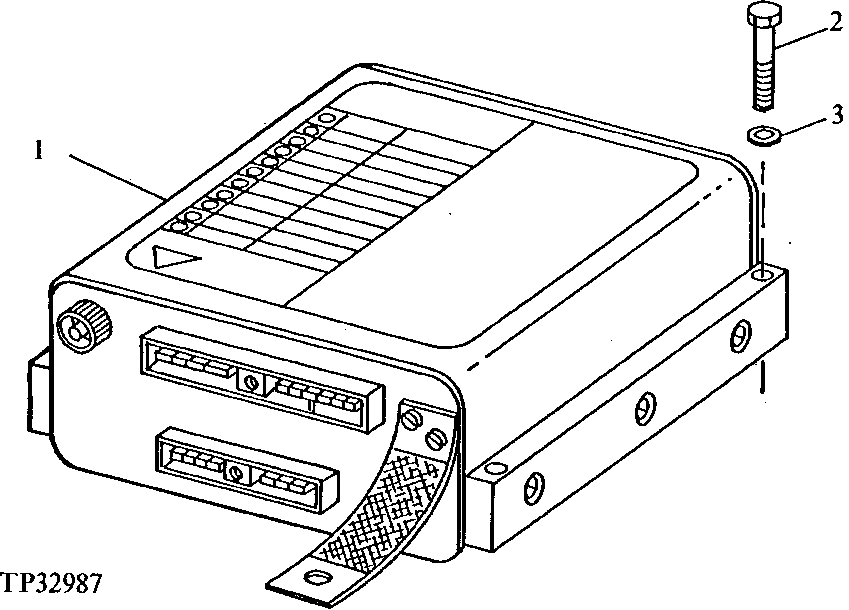 Схема запчастей John Deere 90ELC - 157 - MICROPROCESSOR 1675 System Controls