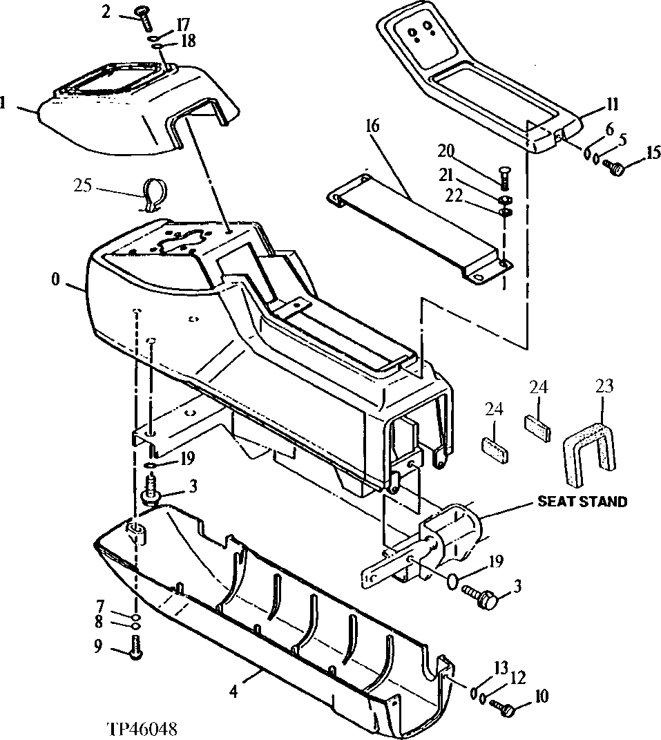 Схема запчастей John Deere 90ELC - 178 - LEFT CONTROL BOX 1810 Operator Enclosure