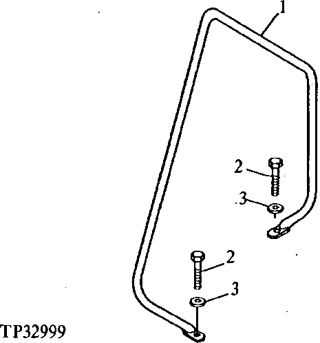 Схема запчастей John Deere 90ELC - 227 - Handrail 1910 Hood Or Engine Enclosure