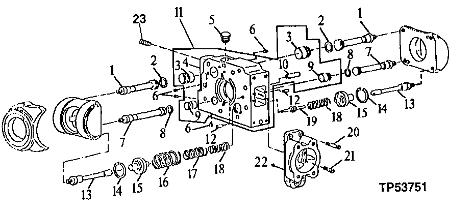 Схема запчастей John Deere 90ELC - 239 - HYDRAULIC PUMP VALVE PLATE ( - 559602) 2160 HYDRAULIC SYSTEM