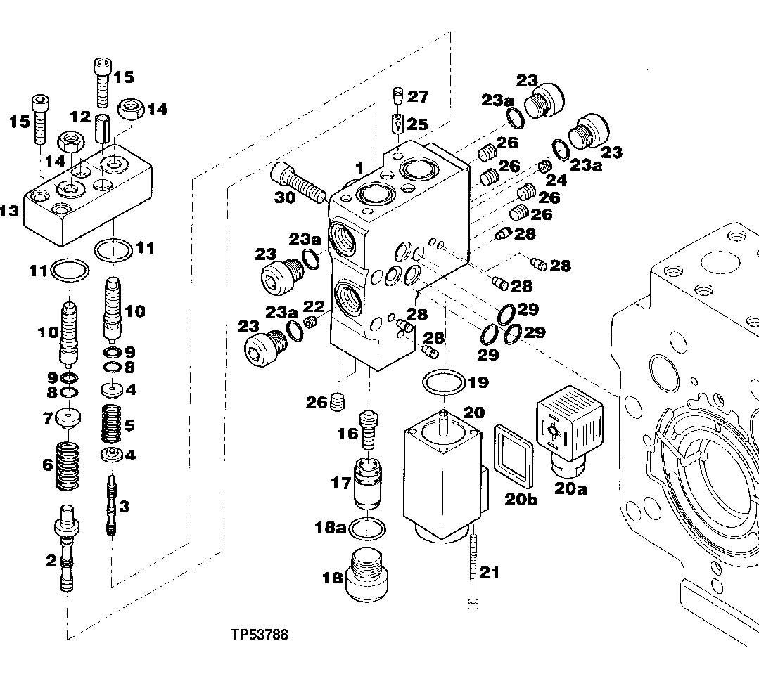 Схема запчастей John Deere 90ELC - 248 - HYDRAULIC PUMP PRESSURE REGULATOR (559603 - ) 2160 HYDRAULIC SYSTEM