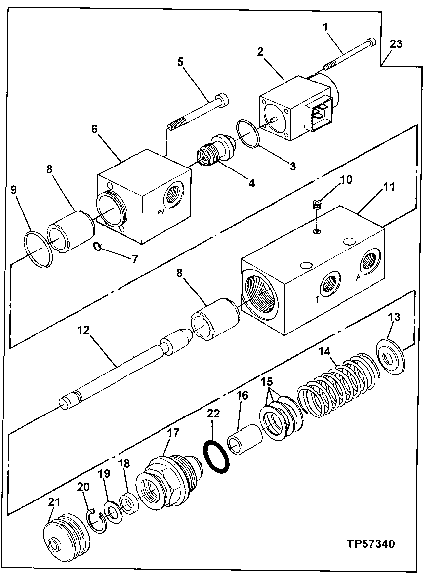 Схема запчастей John Deere 90ELC - 258 - ENGINE SPEED CONTROL ACTUATOR 2160 HYDRAULIC SYSTEM