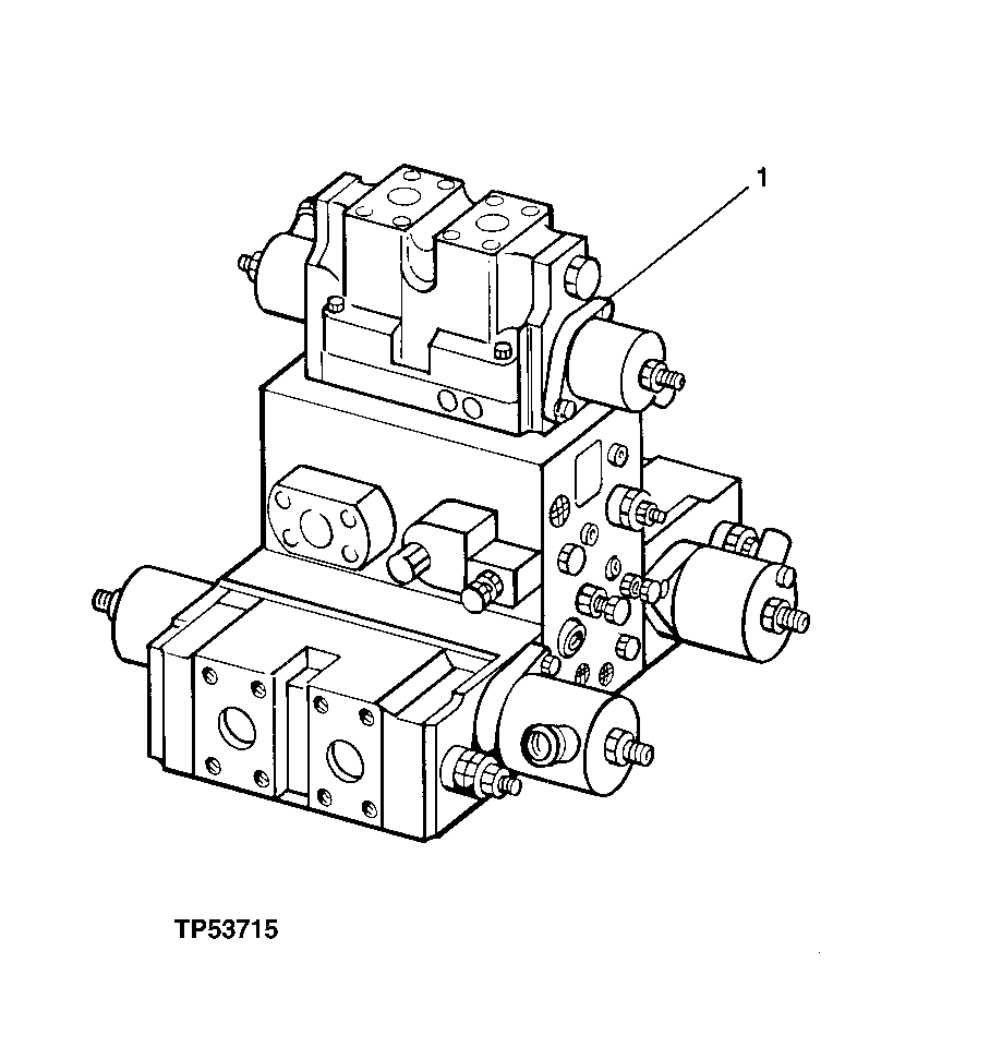 Схема запчастей John Deere 90ELC - 283 - MAIN HYDRAULIC CONTROL VALVE ASSEMBLY (556936 - ) 2160 HYDRAULIC SYSTEM