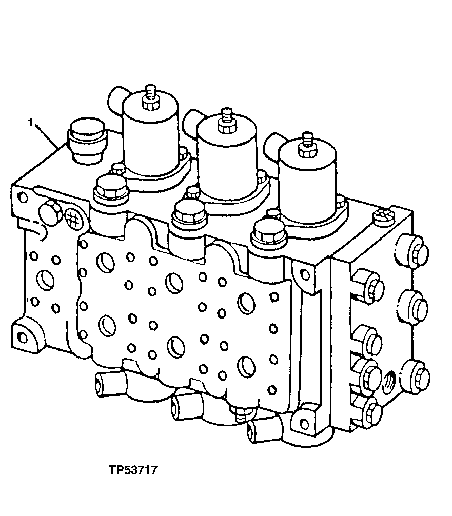 Схема запчастей John Deere 90ELC - 288 - MONOBLOCK CONTROL VALVE (556936 - ) 2160 HYDRAULIC SYSTEM