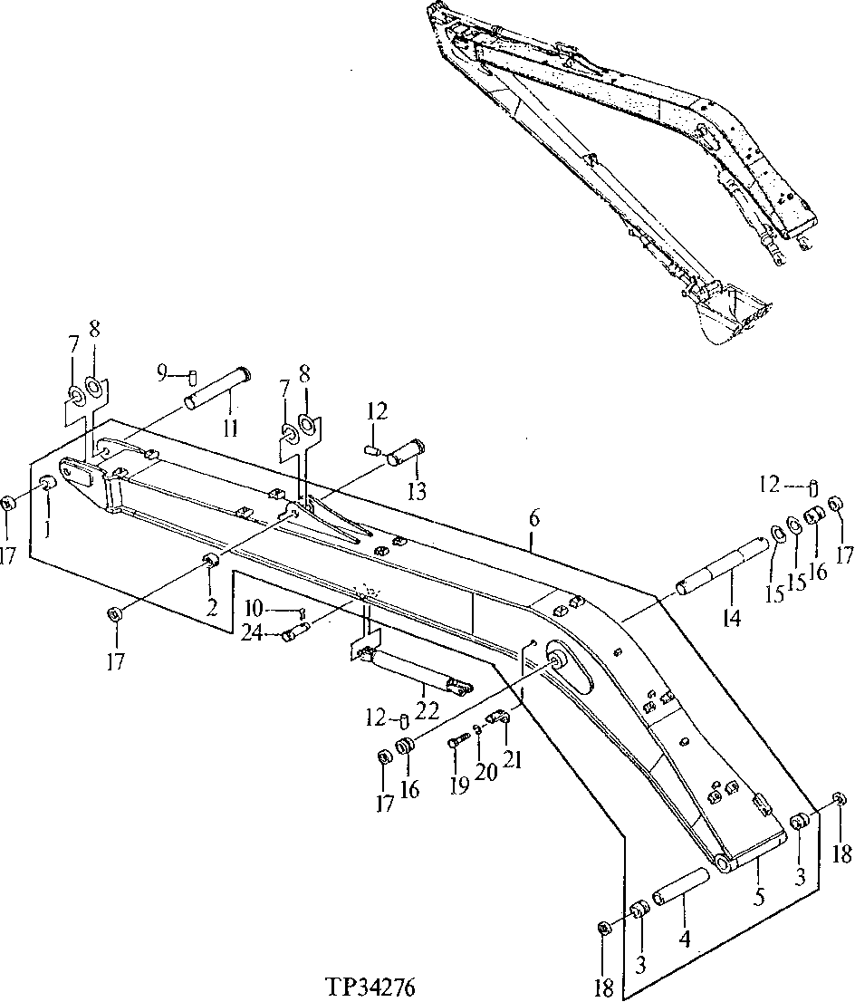 Схема запчастей John Deere 90ELC - 342 - SUPER LONG FRONT BOOM 3340 Frames