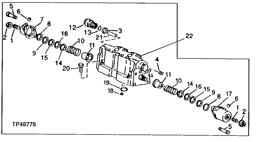 Схема запчастей John Deere 90ELC - 368 - Auxiliary Control Valve for Cylinder and Motor ( - 556935) 3360 HYDRAULIC SYSTEM