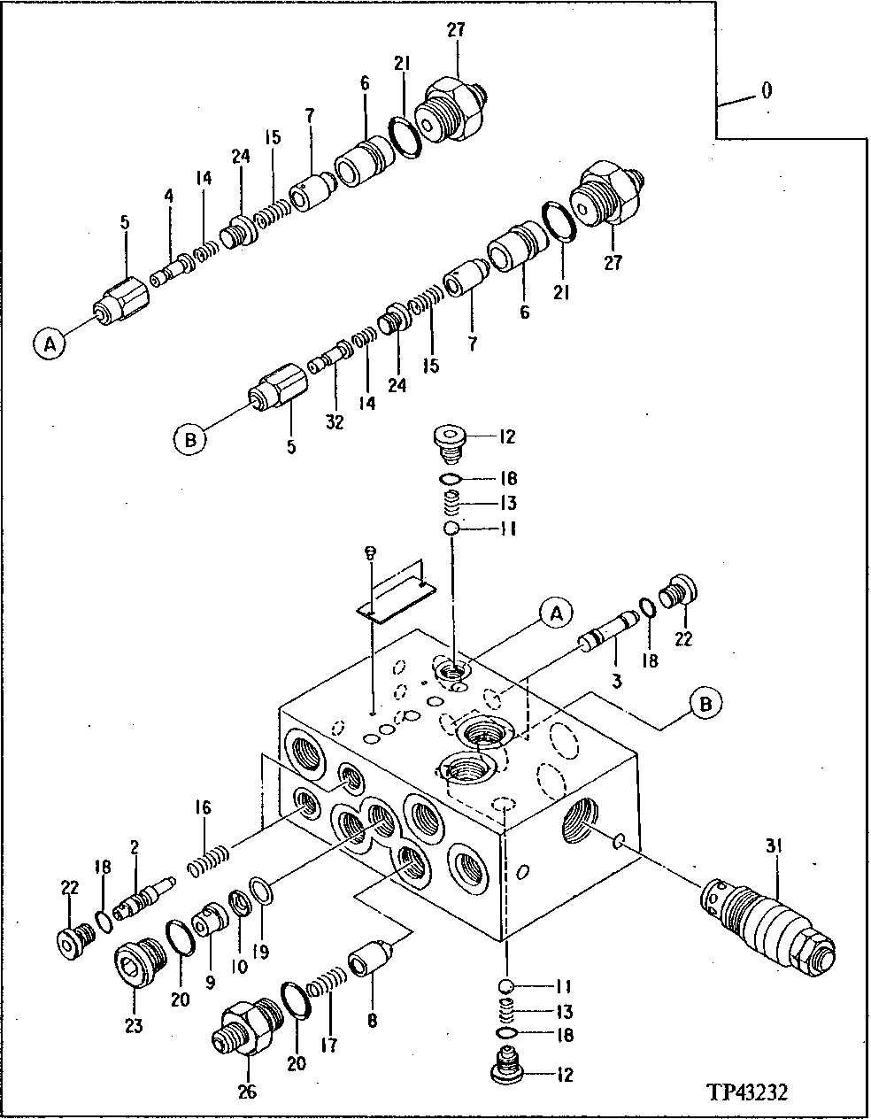 Схема запчастей John Deere 90E - 205 - Flow Control Valve 3360 HYDRAULIC SYSTEM