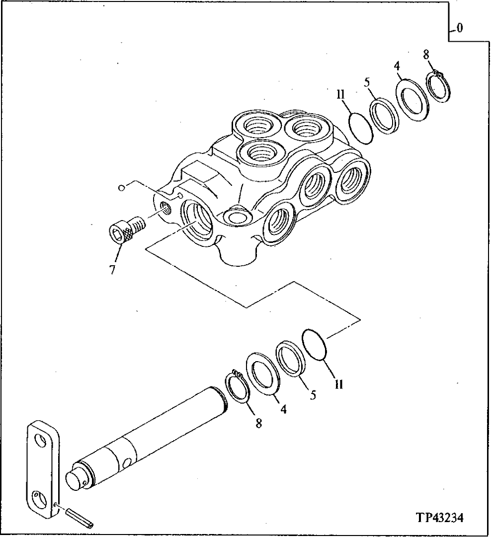 Схема запчастей John Deere 90E - 207 - Lock Valve 3360 HYDRAULIC SYSTEM