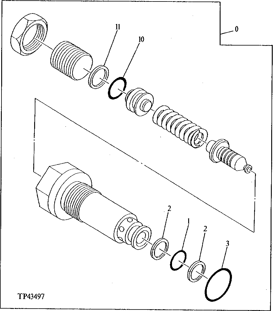 Схема запчастей John Deere 92ELC - 18 - Relief Valve ( - 010999) 0260 Axles, Diff. & Susp. Sys. Hyd. (Incl. Fwd)