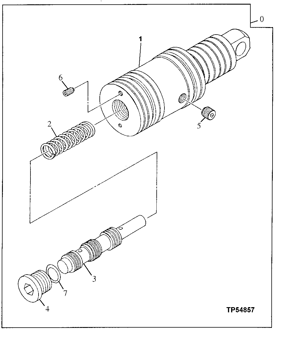 Схема запчастей John Deere 92ELC - 20 - Servo Piston Assembly (011000 - ) 0260 Axles, Diff. & Susp. Sys. Hyd. (Incl. Fwd)