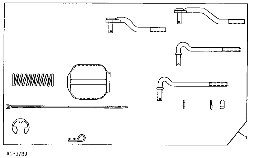 Схема запчастей John Deere 92ELC - 55 - Electric Shut-Off Solenoid Repair Kit ( - 512892) 0413 Fuel Injection System 6076AT030 6076AT030