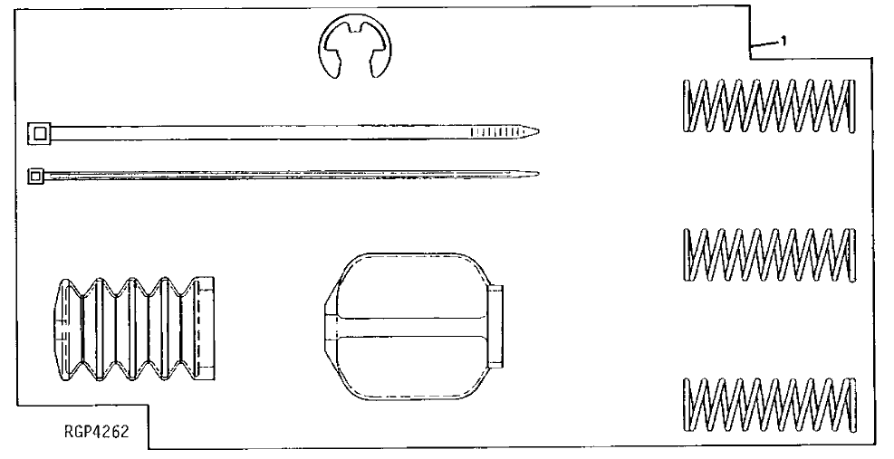 Схема запчастей John Deere 92ELC - 56 - Electric Shut-Off Solenoid Repair Kit (512893 - ) 0413 Fuel Injection System 6076AT030 6076AT030