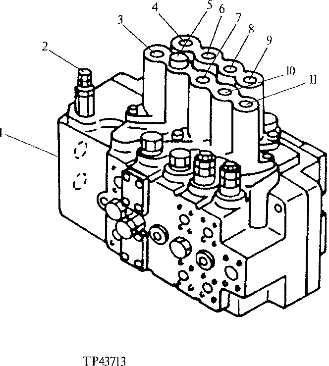 Схема запчастей John Deere 92ELC - 198 - Control Valve 2160 Vehicle Hydraulics