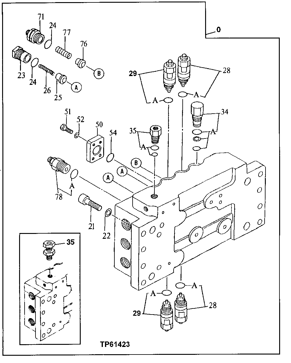 Схема запчастей John Deere 92ELC - 202 - Control Valve Components 2160 Vehicle Hydraulics