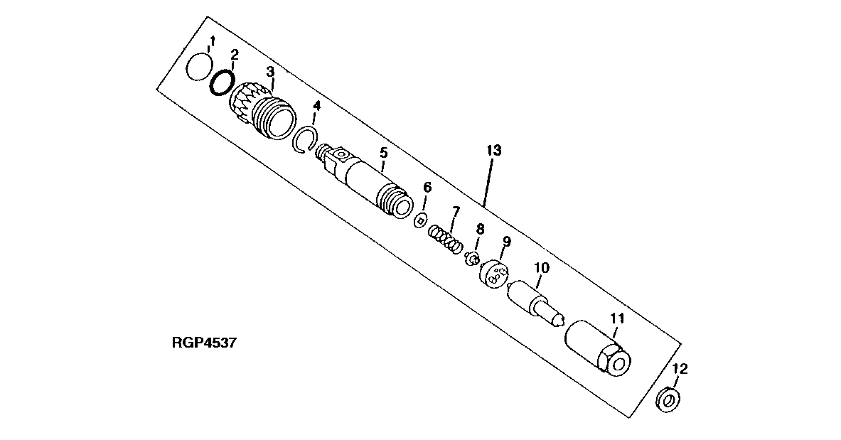 Схема запчастей John Deere 92ELC - 45 - Fuel Injection Nozzle (Robert Bosch) (505807 - ) 0413 Fuel Injection System 6101AT010 6101AT010