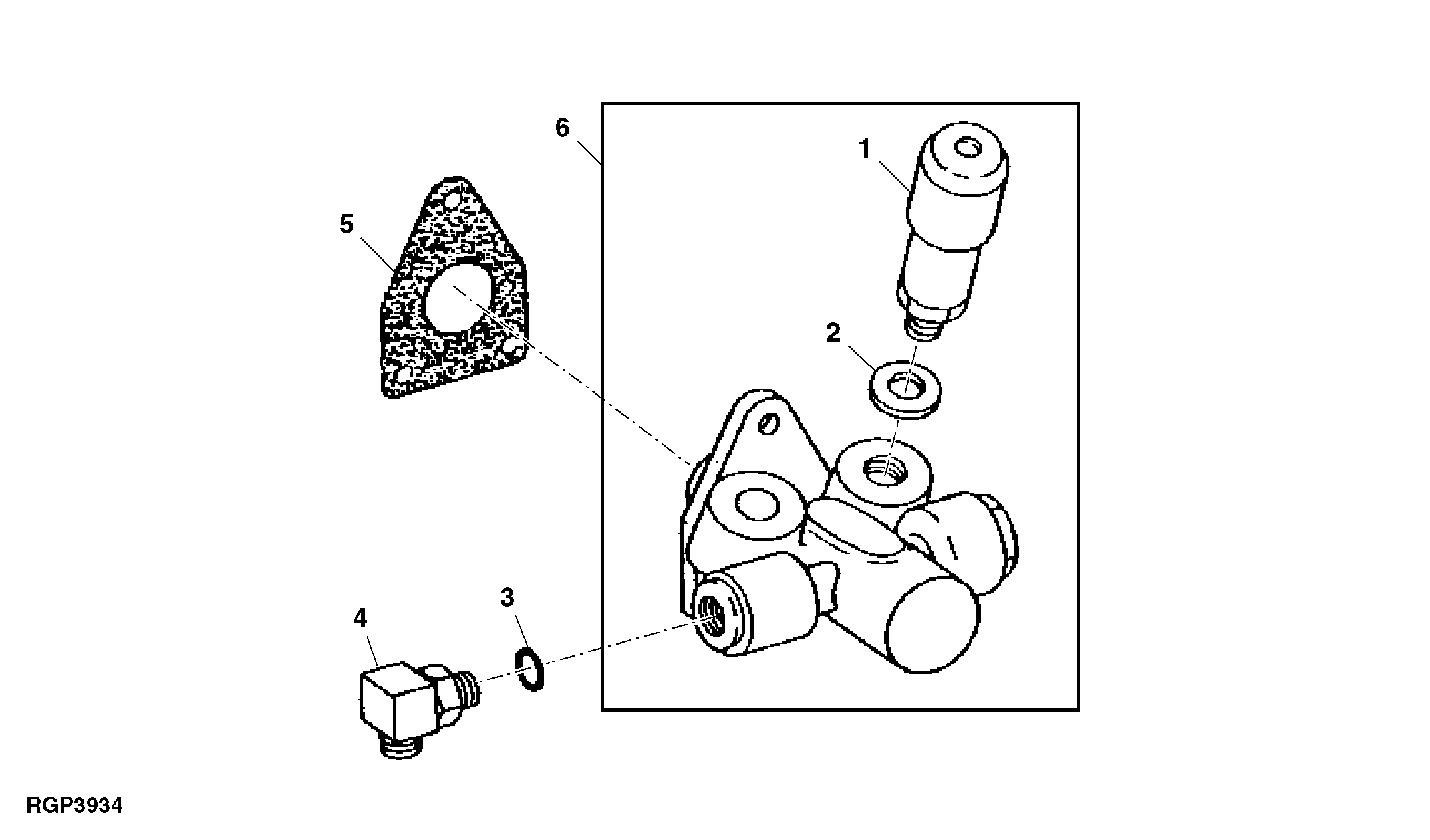 Схема запчастей John Deere 92ELC - 51 - Fuel Transfer Pump 0413 Fuel Injection System 6101AT010 6101AT010