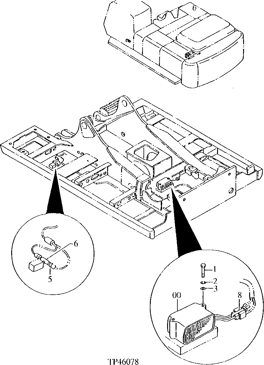 Схема запчастей John Deere 92ELC - 111 - ELECTRIC PARTS 1674 Wiring Harness And Switches