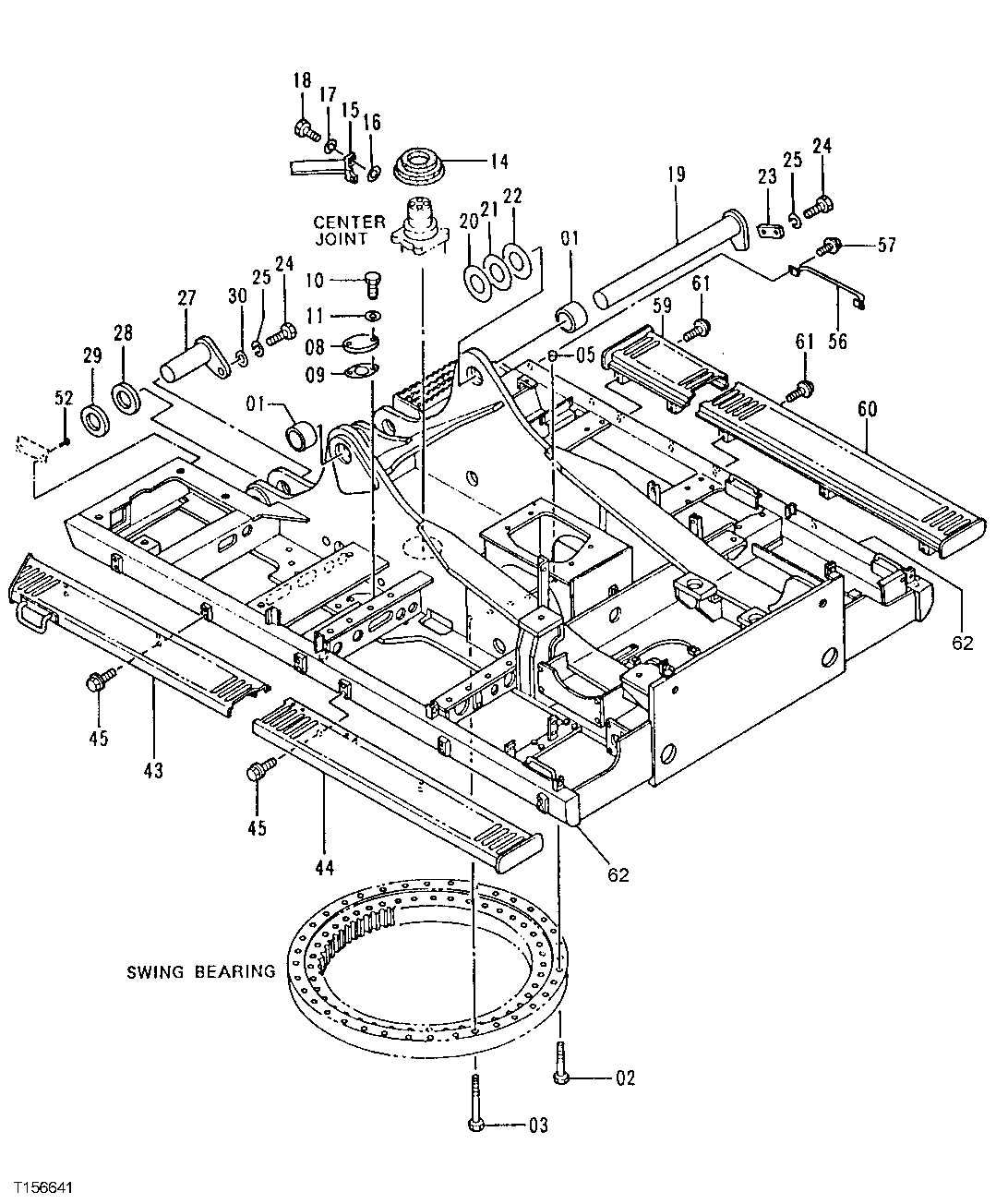 Схема запчастей John Deere 92ELC - 116 - Main Frame 1740 Frame Installation