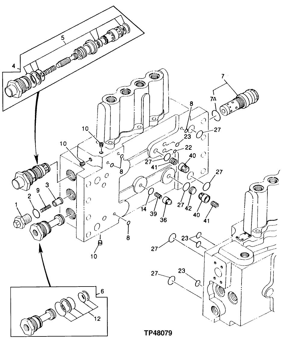 Схема запчастей John Deere 92DLC - 173 - Control Valve 3360 HYDRAULIC SYSTEM