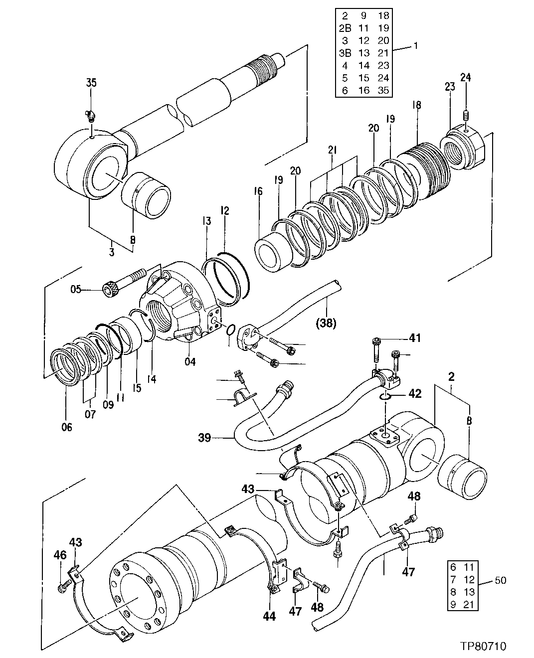 Схема запчастей John Deere 92DLC - 202 - Arm Cylinder 3360 HYDRAULIC SYSTEM