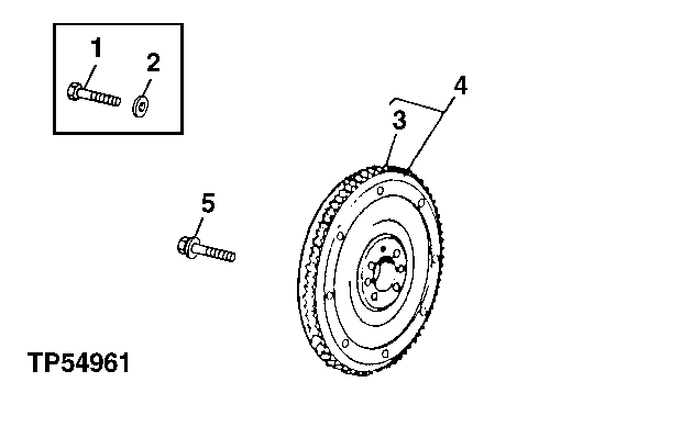 Схема запчастей John Deere 00LC - 118 - ENGINE FLYWHEEL ( - 830633) 0433B Flywheel, Housing & Fastenings T06068TT051 T06068TT051