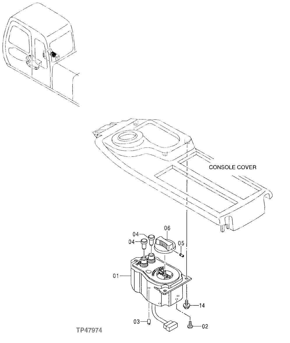 Схема запчастей John Deere 00LC - 130 - ENGINE CONTROL UNIT 0515 ENGINE SPEED CONTROLS