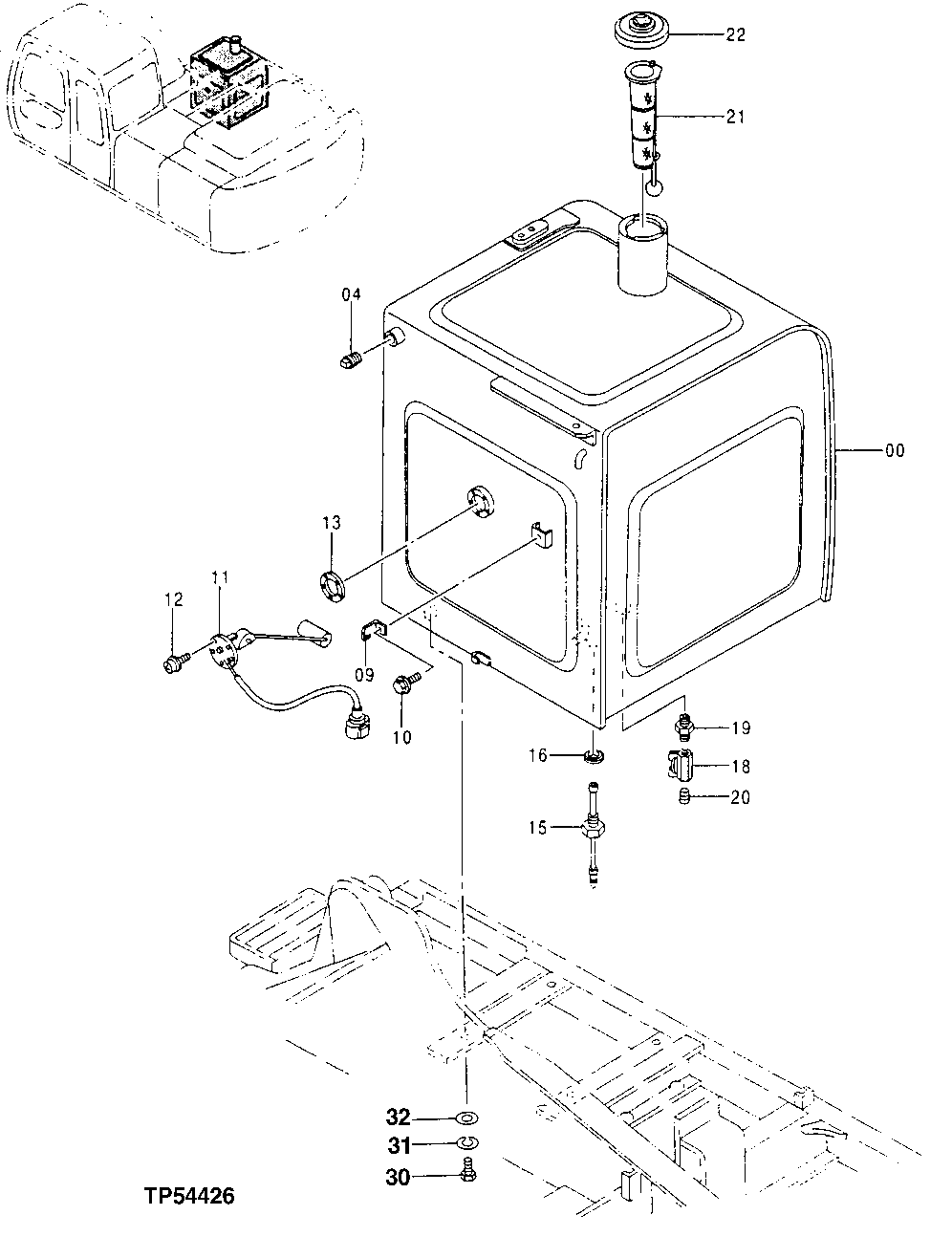 Схема запчастей John Deere 00LC - 137 - Fuel Tank 0560 EXTERNAL FUEL SUPPLY SYSTEMS