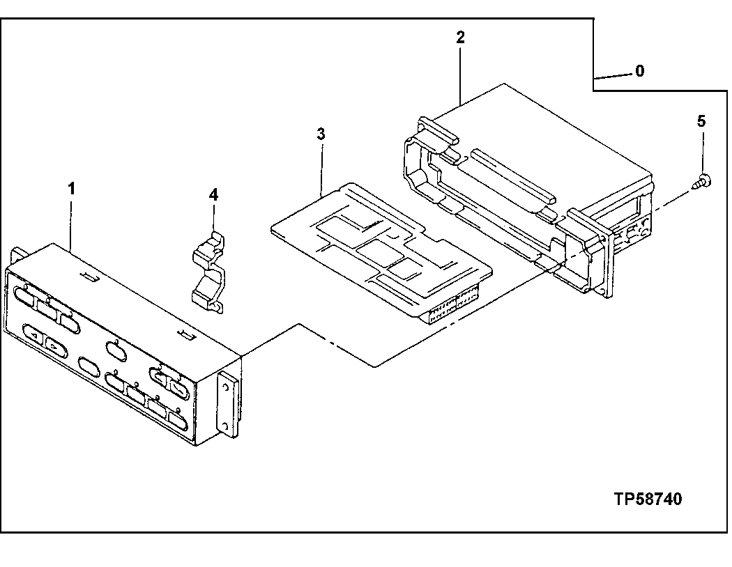 Схема запчастей John Deere 00LC - 207 - AIR CONDITIONER CONTROLLER 1830 HEATING AND AIR CONDITIONING