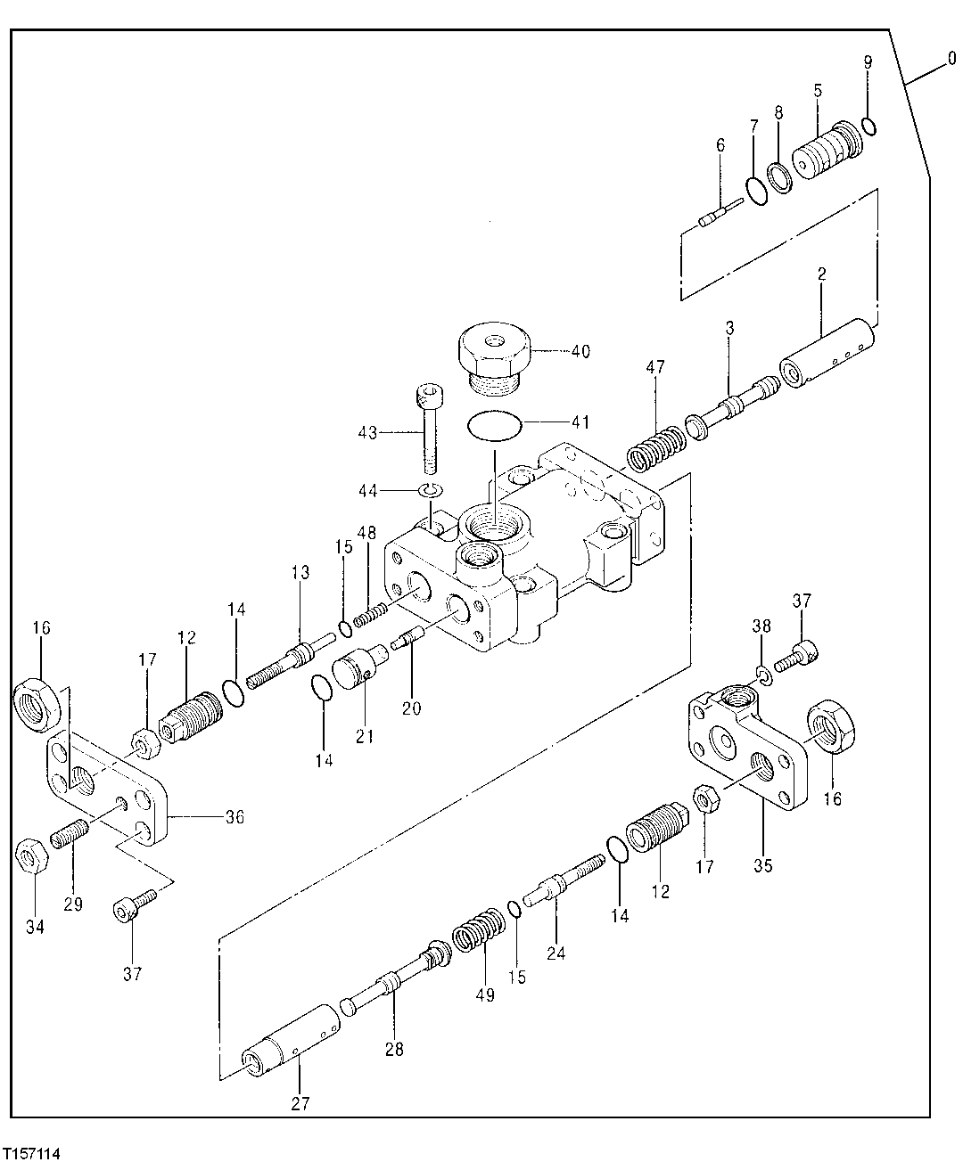 Схема запчастей John Deere 00LC - 242 - REGULATOR 2160 VEHICLE HYDRAULICS