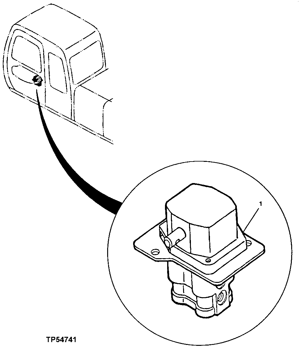 Схема запчастей John Deere 00LC - 290 - PROPEL PILOT VALVE (050306 - ) 3315 CONTROL LINKAGE