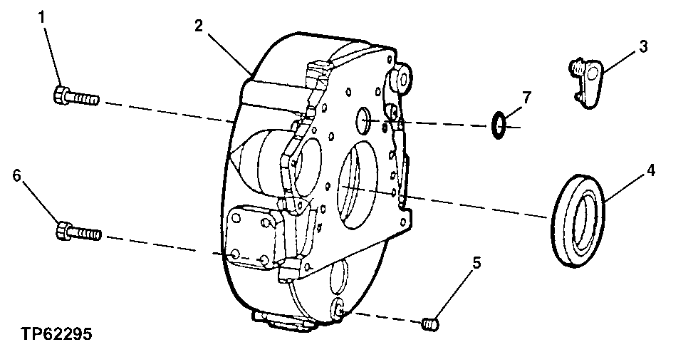 Схема запчастей John Deere 20 - 120 - FLYWHEEL HOUSING (ESN -804732) ( - 804732) 0400B Engine T04045TT052 ( - 804732) T04045TT052