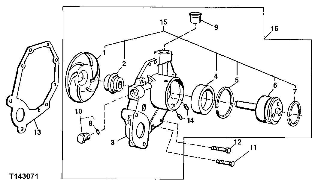 Схема запчастей John Deere 20 - 157 - KIT FOR WATER PUMP PE4045TP051(ESN 26620-151708) (026620 - 151708) 0400C PE4045TP051 (ESN 026620-151708) - 120 EXCAVATOR PE4045TP051 (026620 - 151708) PE4045TP051