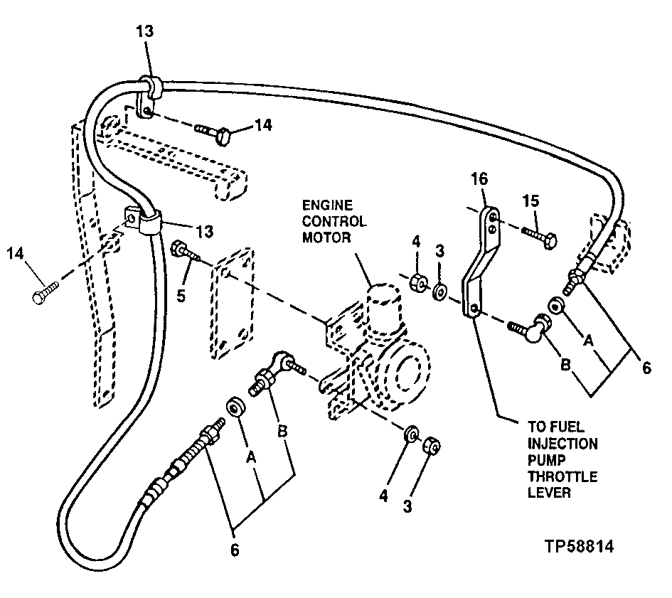 Схема запчастей John Deere 20 - 179 - Engine Speed Control Cable 0515 Engine Speed Controls