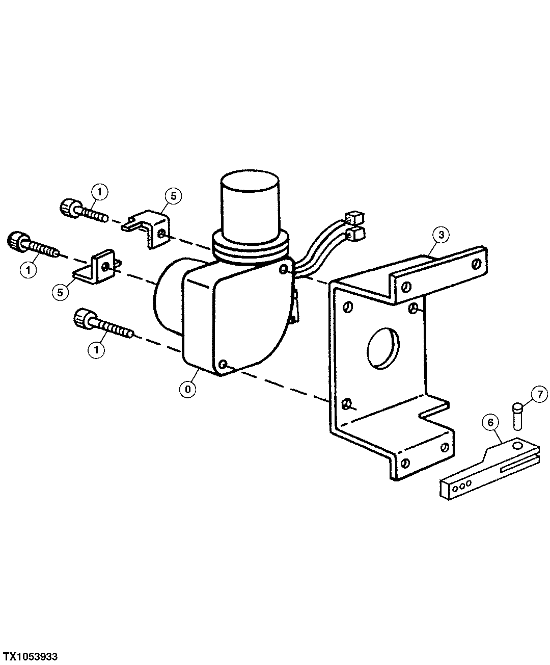 Схема запчастей John Deere 20 - 180 - ENGINE SPEED CONTROL MOTOR 0515 Engine Speed Controls