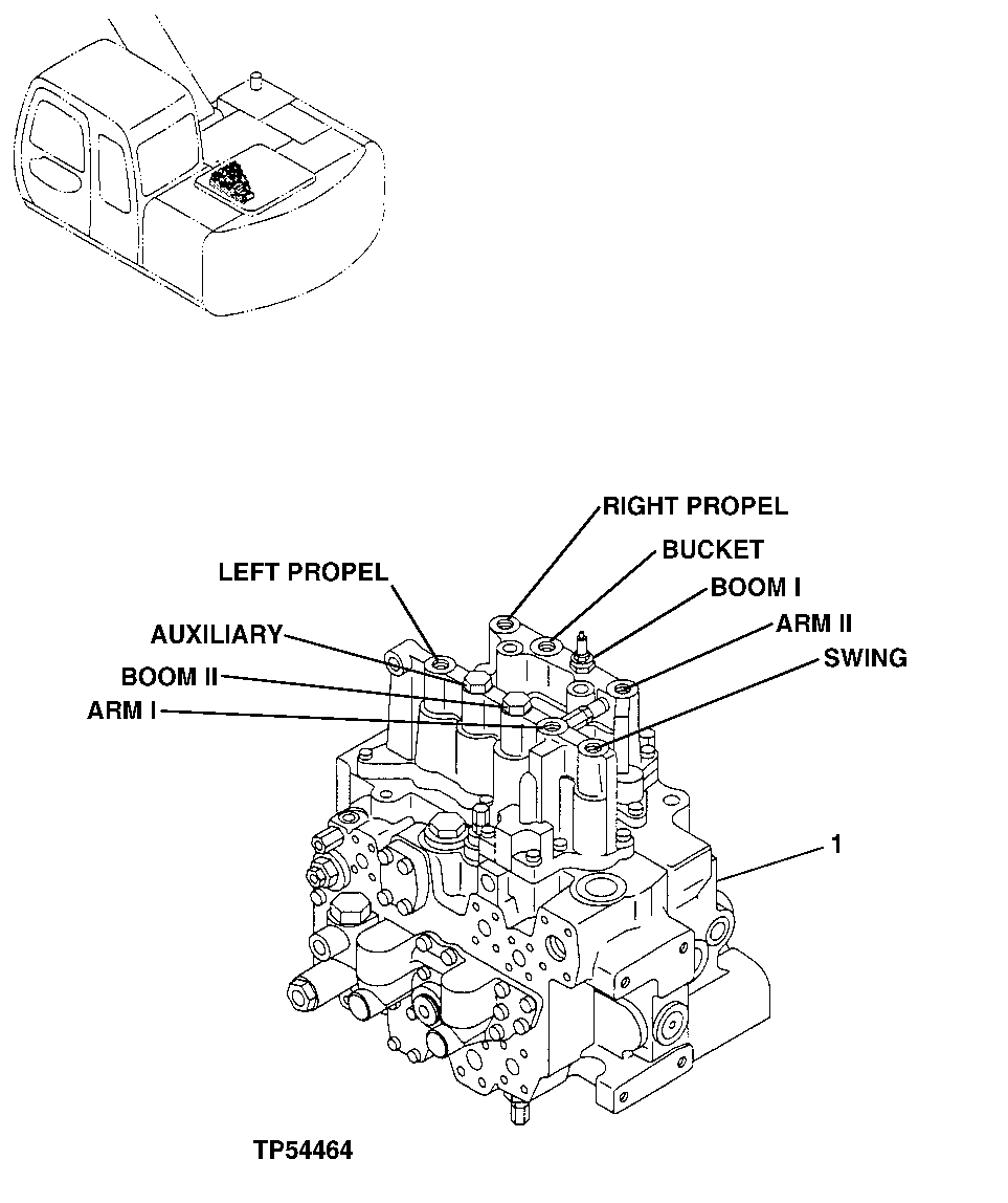 Схема запчастей John Deere 20 - 315 - Control Valve 3360 HYDRAULIC SYSTEM