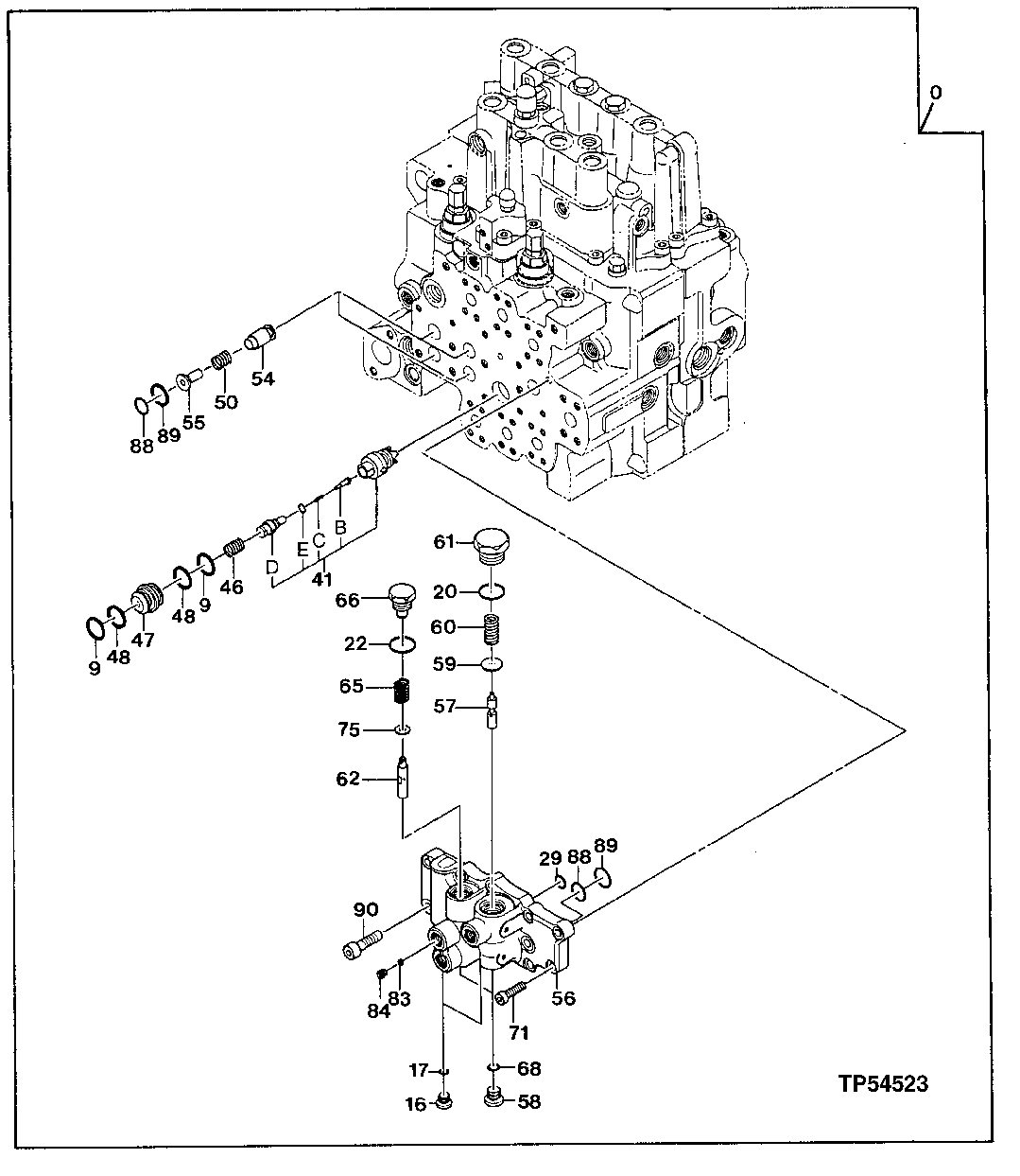 Схема запчастей John Deere 20 - 317 - Control Valve 3360 HYDRAULIC SYSTEM