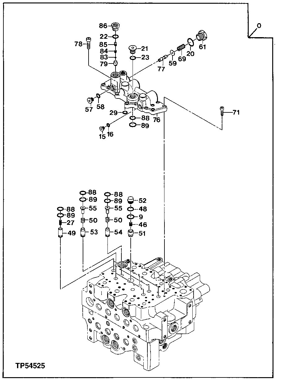 Схема запчастей John Deere 20 - 319 - Control Valve 3360 HYDRAULIC SYSTEM