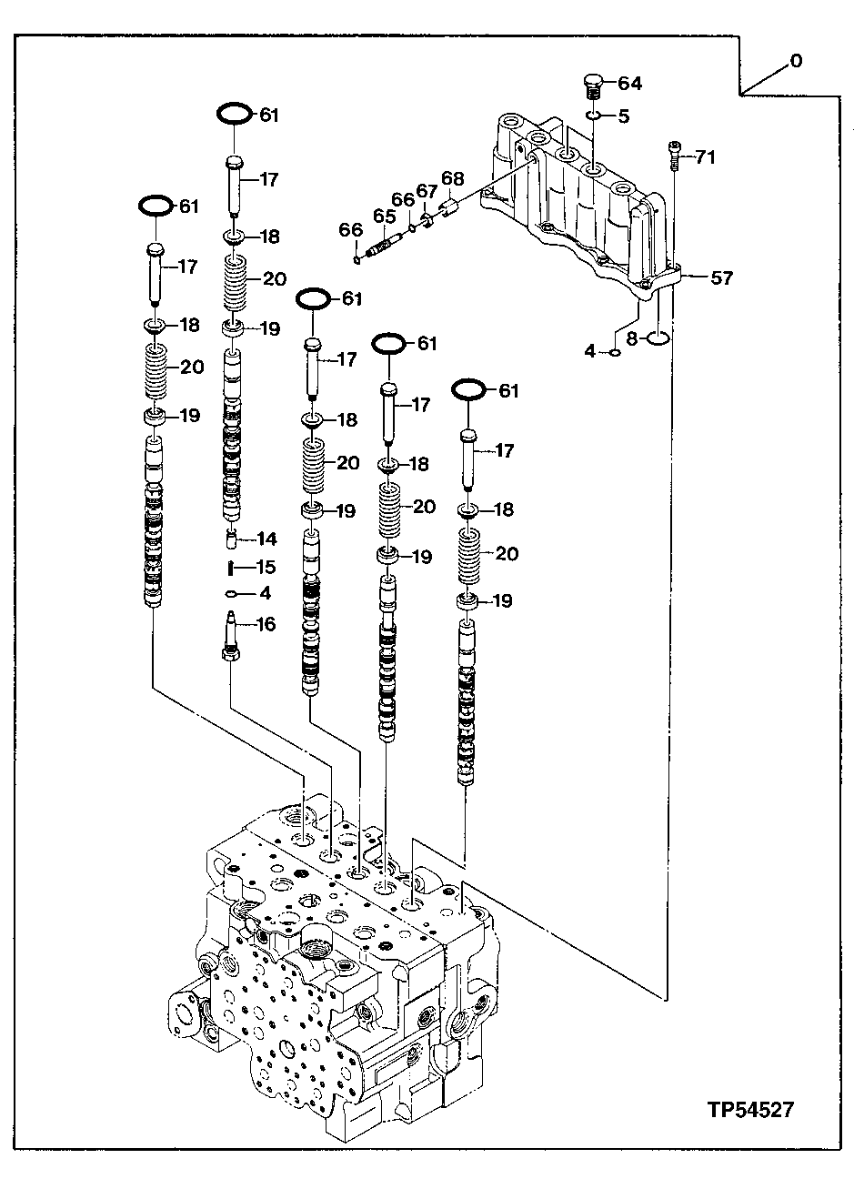 Схема запчастей John Deere 20 - 321 - Control Valve 3360 HYDRAULIC SYSTEM