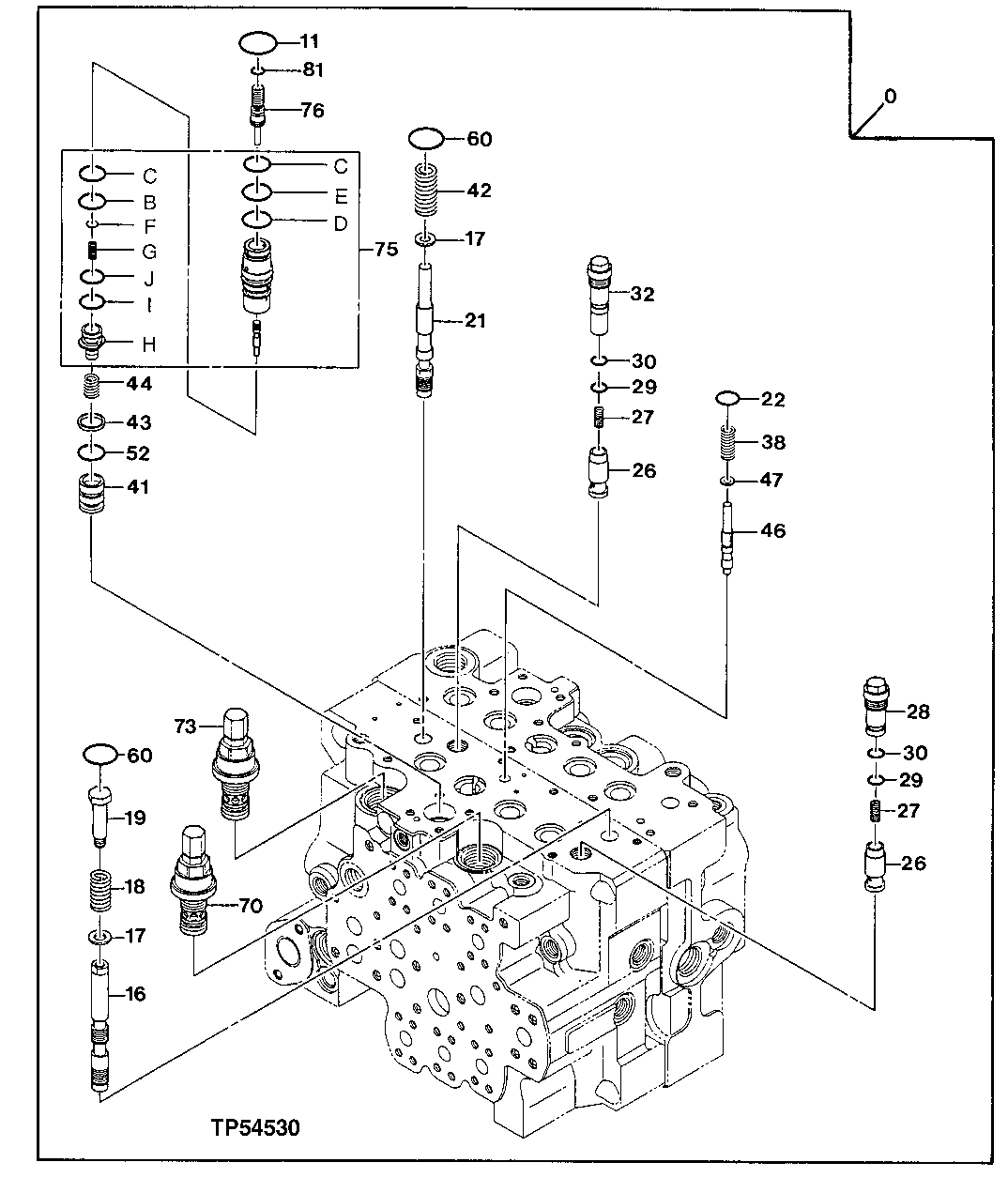 Схема запчастей John Deere 20 - 324 - Control Valve 3360 HYDRAULIC SYSTEM