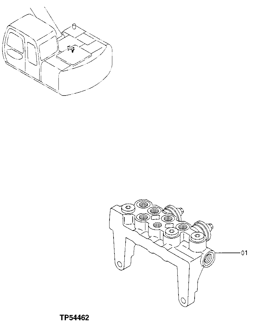 Схема запчастей John Deere 20 - 327 - Solenoid Valve 3360 HYDRAULIC SYSTEM