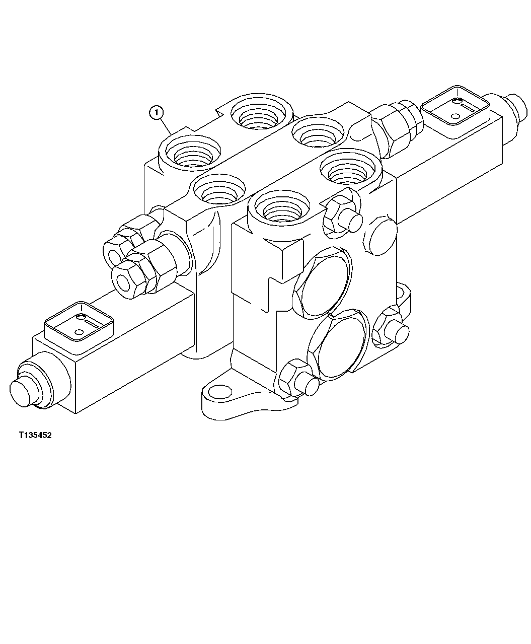 Схема запчастей John Deere 20 - 329 - AUXILIARY SOLENOID VALVE CONTROL VALVE 3360 HYDRAULIC SYSTEM