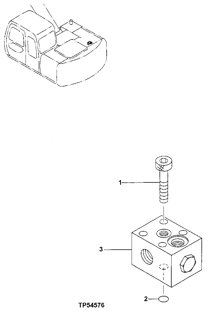 Схема запчастей John Deere 20 - 332 - Relief Valve 3360 HYDRAULIC SYSTEM