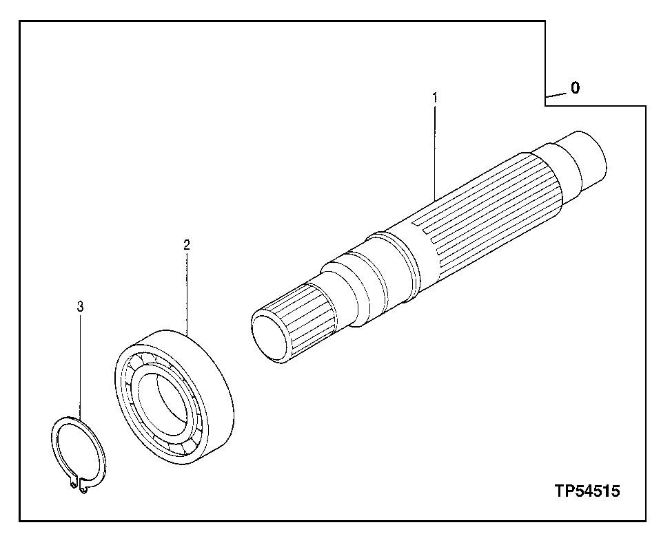 Схема запчастей John Deere 20 - 376 - SHAFT PART 4360 Hydraulics