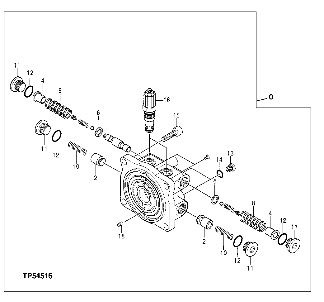 Схема запчастей John Deere 20 - 377 - COVER PART 4360 Hydraulics