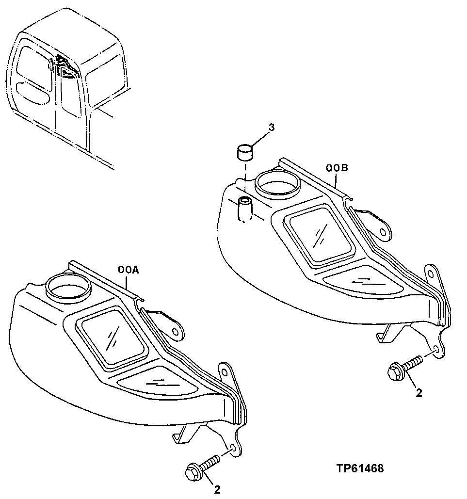 Схема запчастей John Deere 50LC - 102 - Monitor 1674 Wiring Harness And Switches