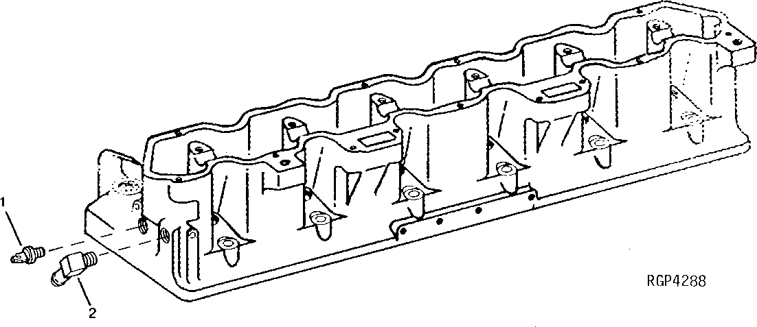 Схема запчастей John Deere 50LC - 109 - Temperature Switch 1674 Wiring Harness And Switches