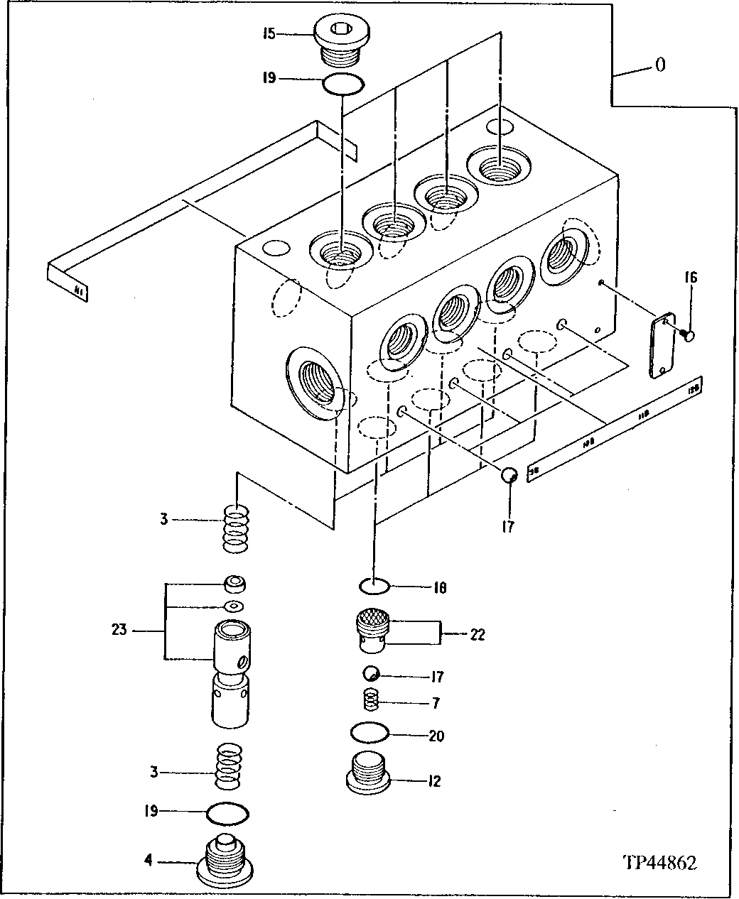 Схема запчастей John Deere 50LC - 201 - Flow Control Valve 2162 Hydraulic Selective Control & Load Holding Valves