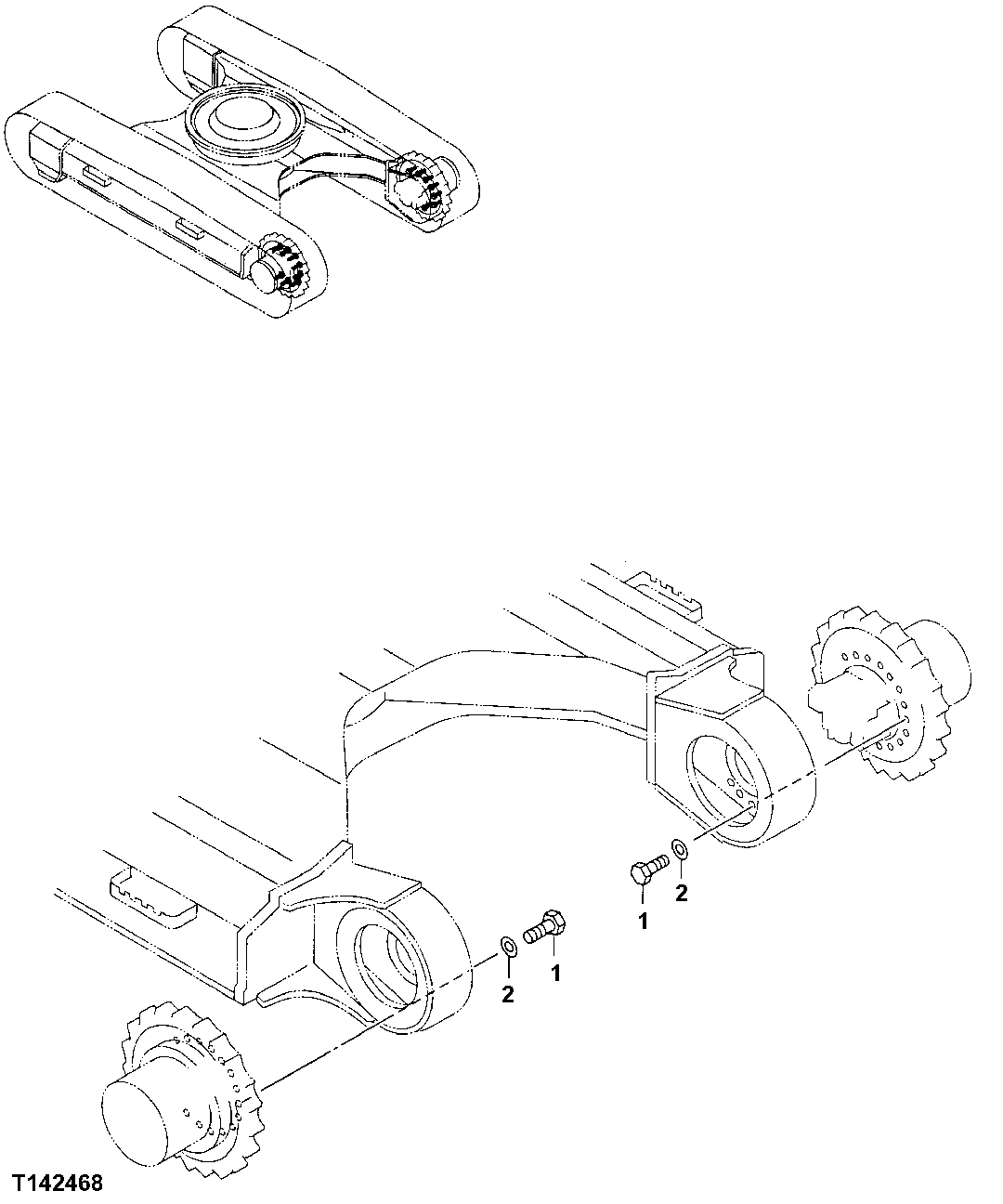 Схема запчастей John Deere 30LC - 16 - Travel Device 0260 Axles, Differentials & Suspension Systems