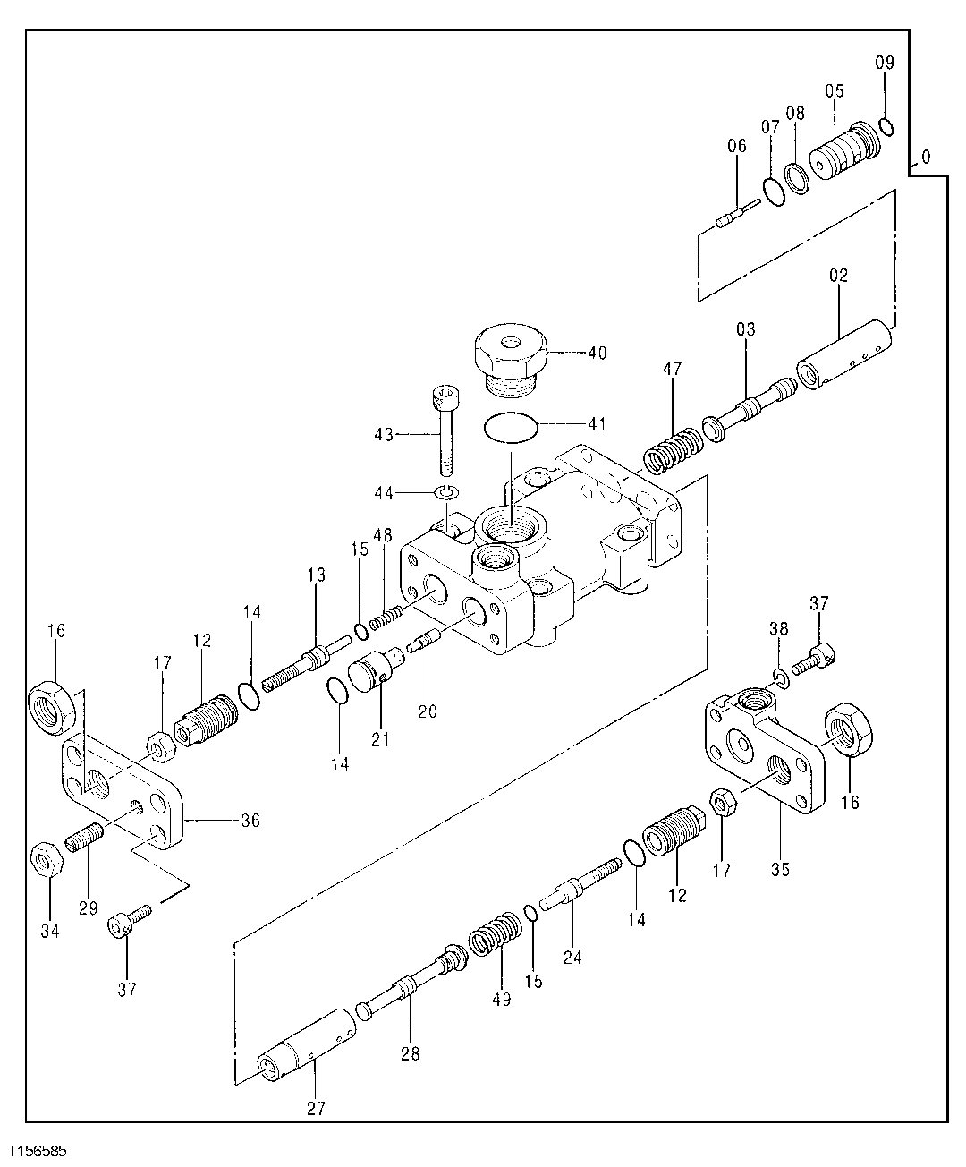 Схема запчастей John Deere 30LC - 223 - Regulator 2160 Vehicle Hydraulics